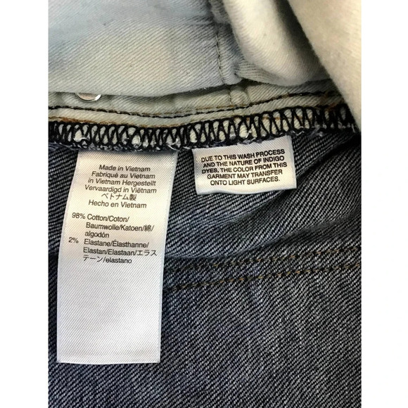 J.Crew Womens Size 34 770 Straight Dark Jean(FLAWS)CROTCH,POCKET - Picture 4 of 14